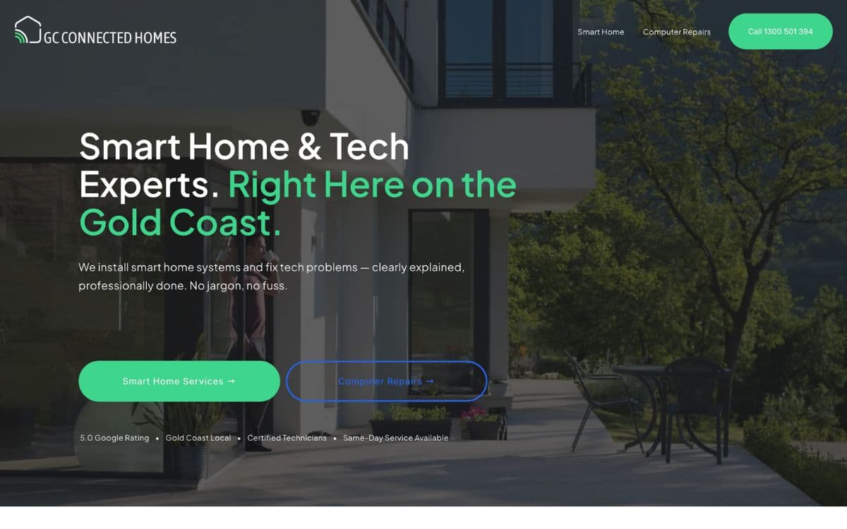 GC Connected Homes website